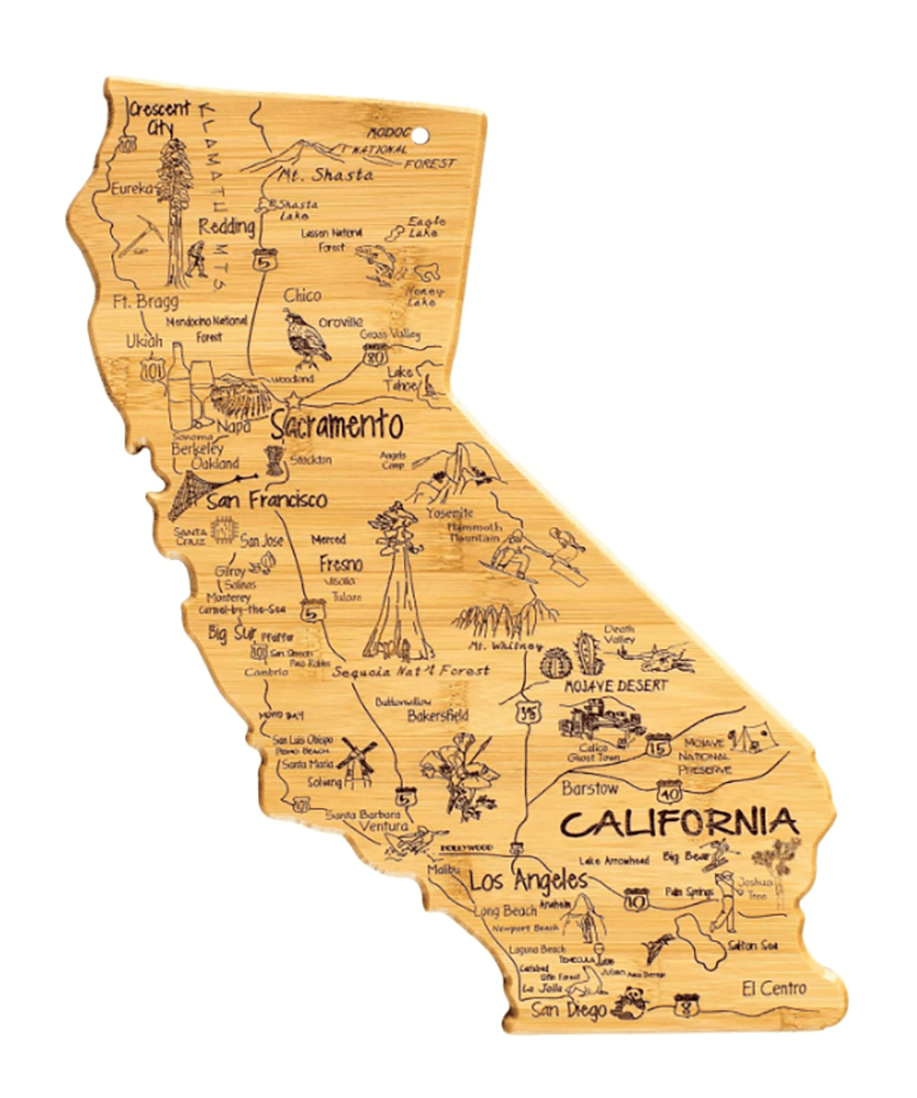 California State Shaped Serving and Cutting Board