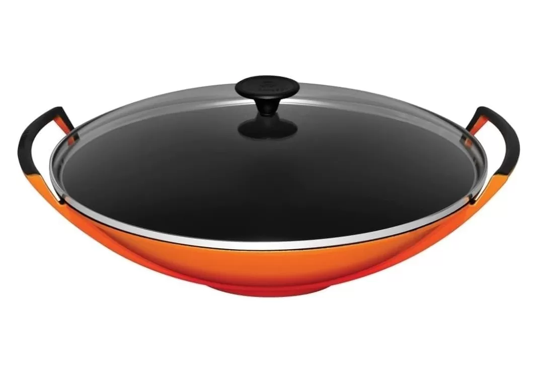 Le Creuset Enameled Cast-Iron 14 1/4-Inch Wok
