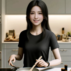 Doctor Diana in the kitchen