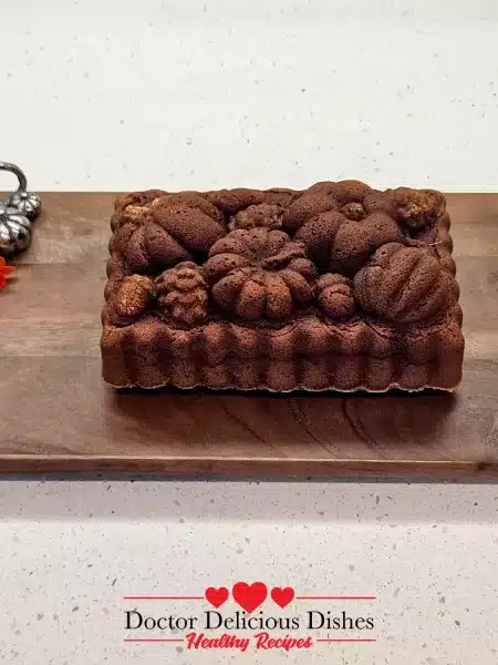 Freshly baked Easy Halloween Kabocha Pumpkin Cake cooled and ready to serve.