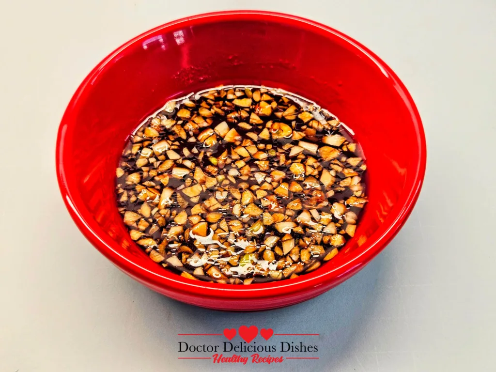 Japanese garlic soy sauce mixture for Air Fryer Edamame