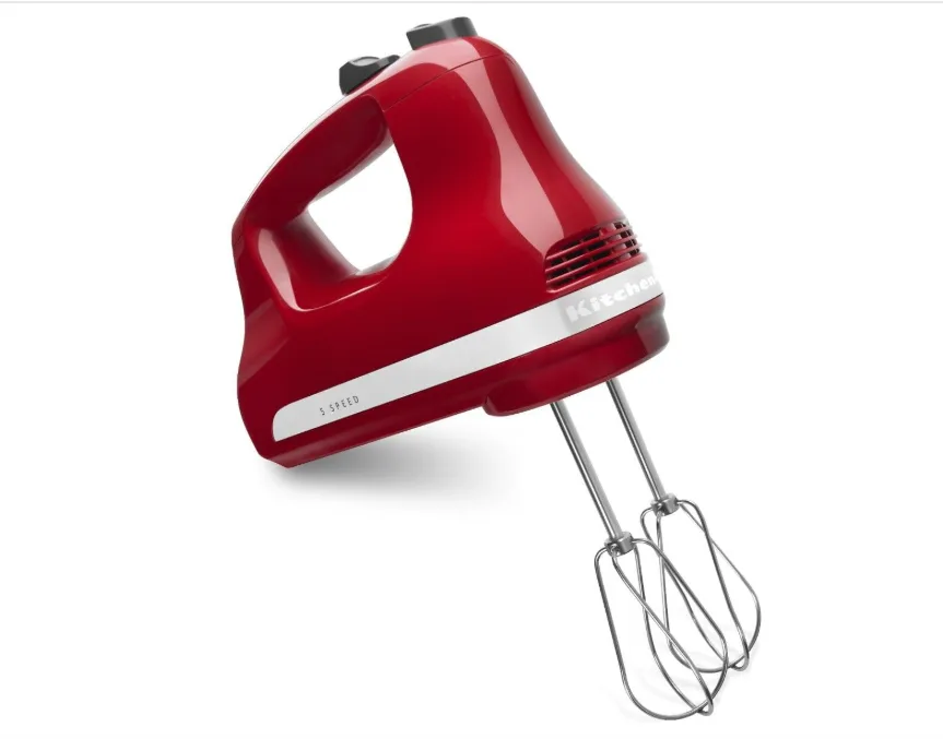 KitchenAid 5 Ultra Power Speed Hand Mixer - KHM512, Empire Red